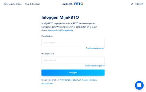 inloggen mijn fbto.